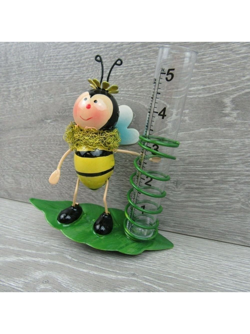 Yard Decor Garden Outdoor Bumblebee Rain Gauge - Picture 5 of 12